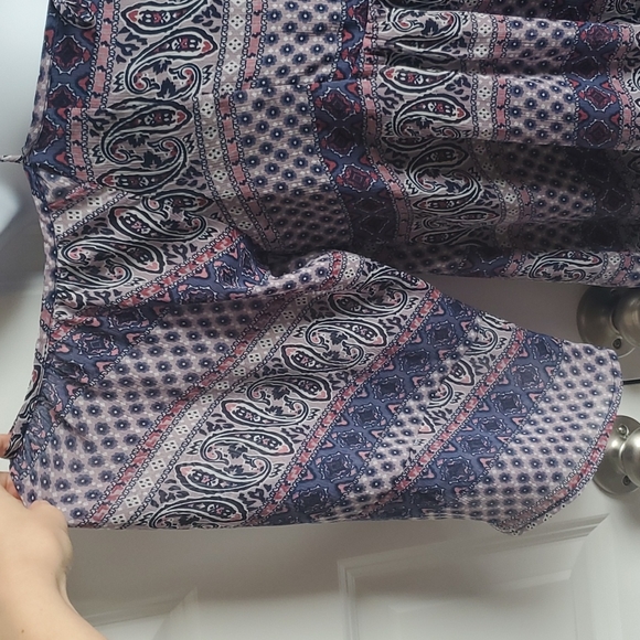 Dee Elle Off The Shoulder Tank Dress in Paisley Women's Size Medium EUC - Picture 2 of 7